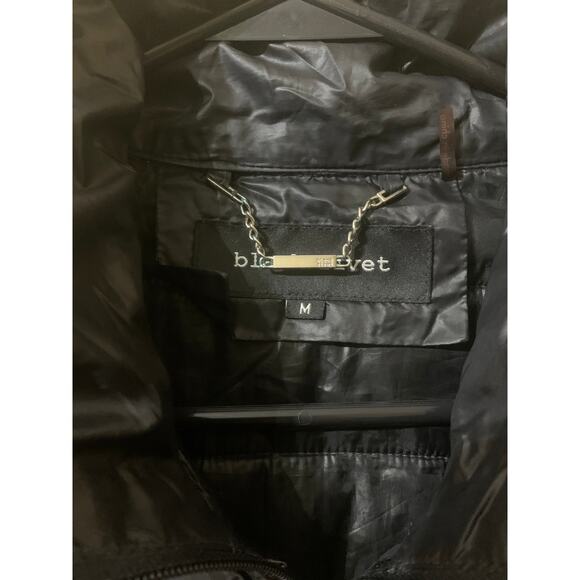 Black Rivet Black Zip Up Waterproof Jacket Size Medium - Picture 2 of 10